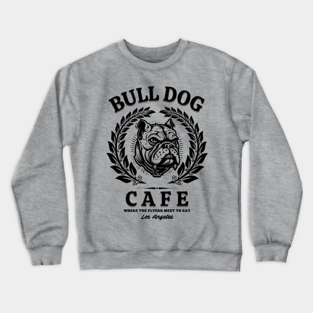 Bull Dog Cafe Original Aesthetic Tribute 〶 Crewneck Sweatshirt by Terahertz'Cloth